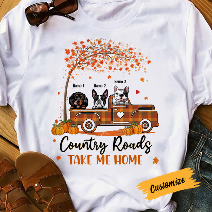 Personalized Dog Fall T Shirt AG103 95O57 1