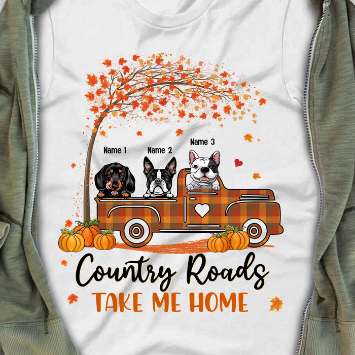 Personalized Dog Fall T Shirt AG103 95O57 1