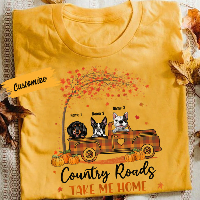 Personalized Dog Fall T Shirt AG103 95O57 1