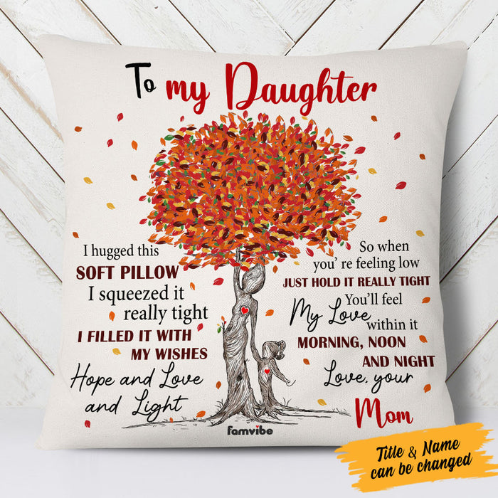 Personalized Fall Halloween Grandma Granddaughter Mom Daughter Pillow AG105 26O53 (Insert Included) 1