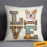 Personalized Dog Love Fall Pillow AG104 30O36 thumb 1