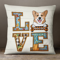 Personalized Dog Love Fall Pillow AG104 30O36 thumb 1