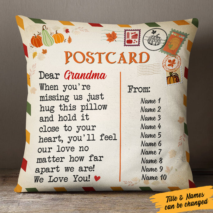 Personalized Mom Grandma Letter Fall Halloween Pillow AG124 95O57 (Insert Included) 1