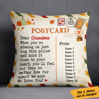 Personalized Mom Grandma Letter Fall Halloween Pillow AG124 95O57 (Insert Included) thumb 1