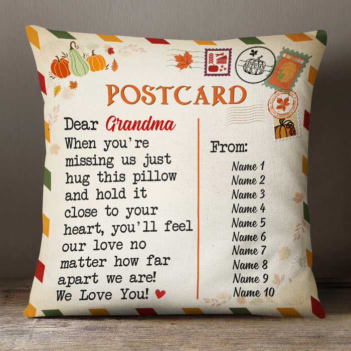 Personalized Mom Grandma Letter Fall Halloween Pillow AG124 95O57 (Insert Included) 1