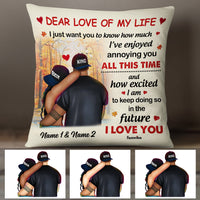 Personalized Fall Halloween Couple Love Pillow AG104 24O57 (Insert Included) thumb 1