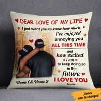 Personalized Fall Halloween Couple Love Pillow AG104 24O57 (Insert Included) thumb 1