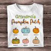 Personalized Fall Halloween Grandma T Shirt AG104 26O58 1