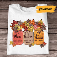 Personalized Fall Mom Grandma T Shirt AG103 81O34 thumb 1