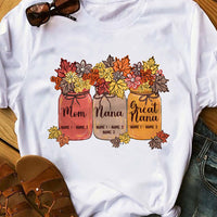 Personalized Fall Mom Grandma T Shirt AG103 81O34 thumb 1
