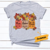 Personalized Fall Mom Grandma T Shirt AG103 81O34 thumb 1