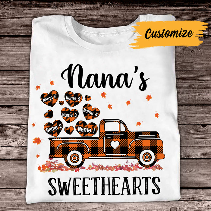 Personalized Grandma Truck Fall T Shirt AG102 81O34 1