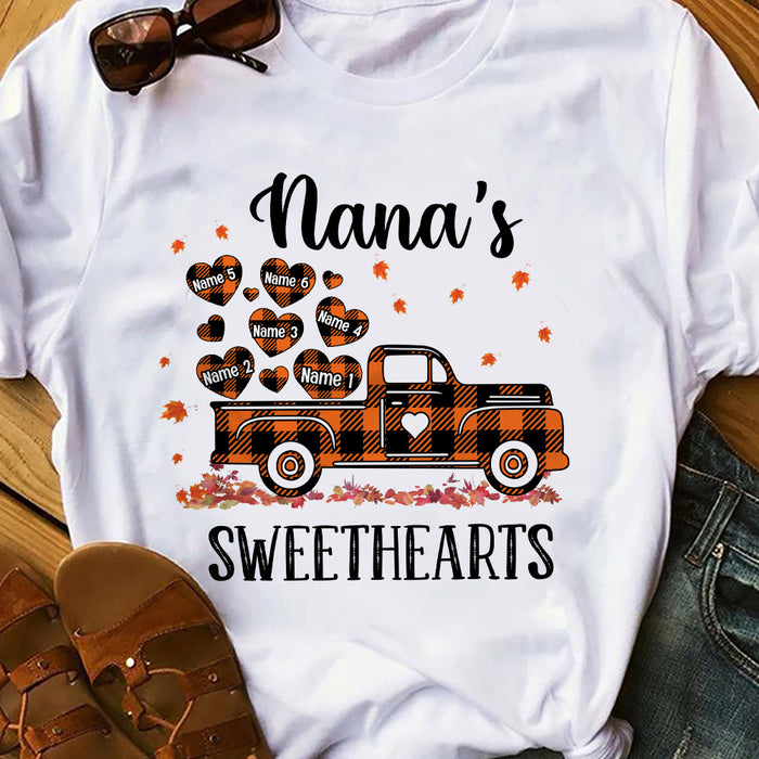 Personalized Grandma Truck Fall T Shirt AG102 81O34 1