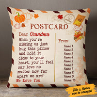 Personalized Grandma Fall Pillow AG102 30O53 (Insert Included) thumb 1
