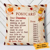 Personalized Grandma Fall Pillow AG102 30O53 (Insert Included) thumb 1