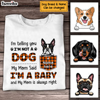 Personalized Fall Dog Mom T Shirt AG101 24O36 thumb 1