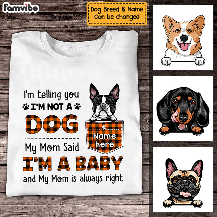 Personalized Fall Dog Mom T Shirt AG101 24O36 1