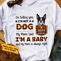 Personalized Fall Dog Mom T Shirt AG101 24O36 thumb 1