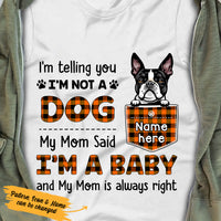 Personalized Fall Dog Mom T Shirt AG101 24O36 thumb 1
