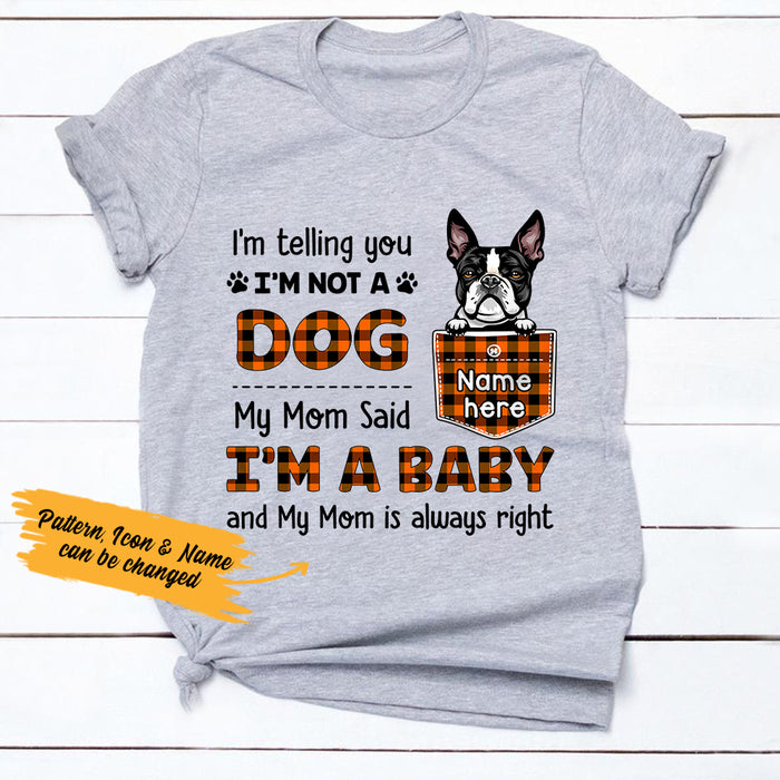 Personalized Fall Dog Mom T Shirt AG101 24O36 1