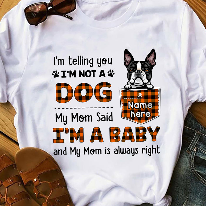 Personalized Fall Dog Mom T Shirt AG101 24O36 1