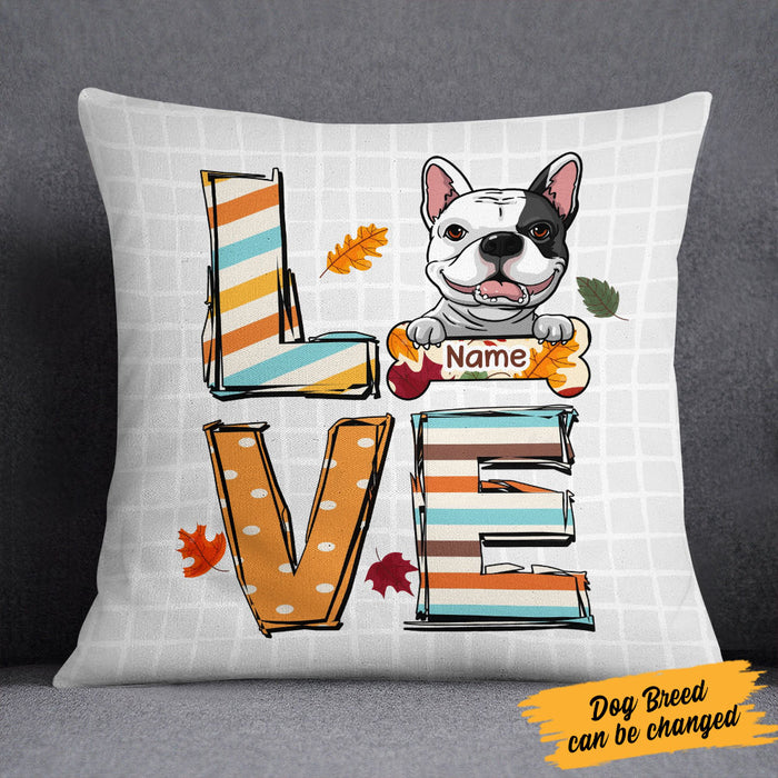 Personalized Dog Mom Fall Pillow AG101 30O58 (Insert Included) 1