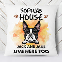 Personalized Dog House Fall Halloween Pillow AG109 24O34 (Insert Included) thumb 1
