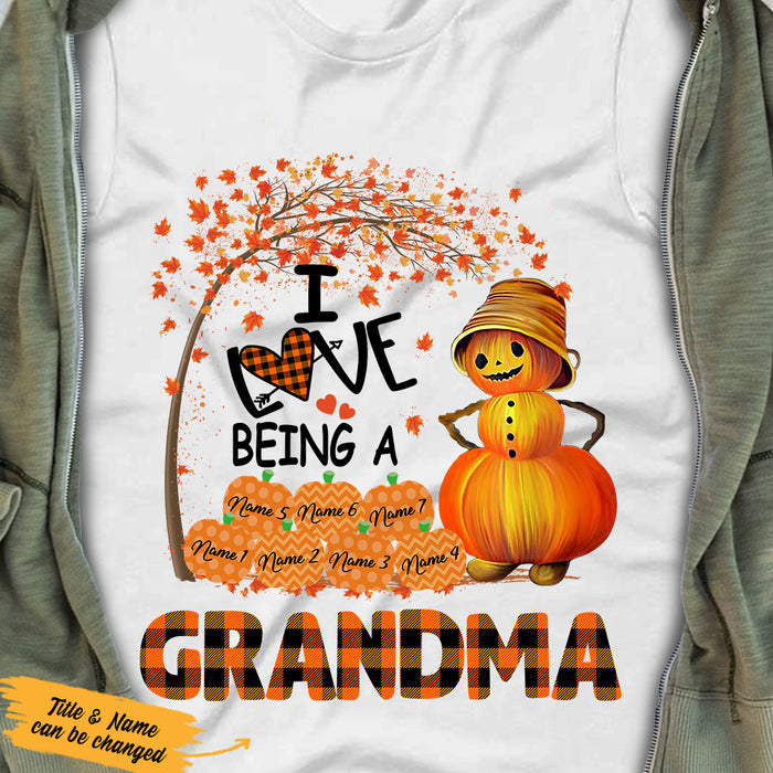 Personalized Grandma Fall T Shirt AG131 22O36 1