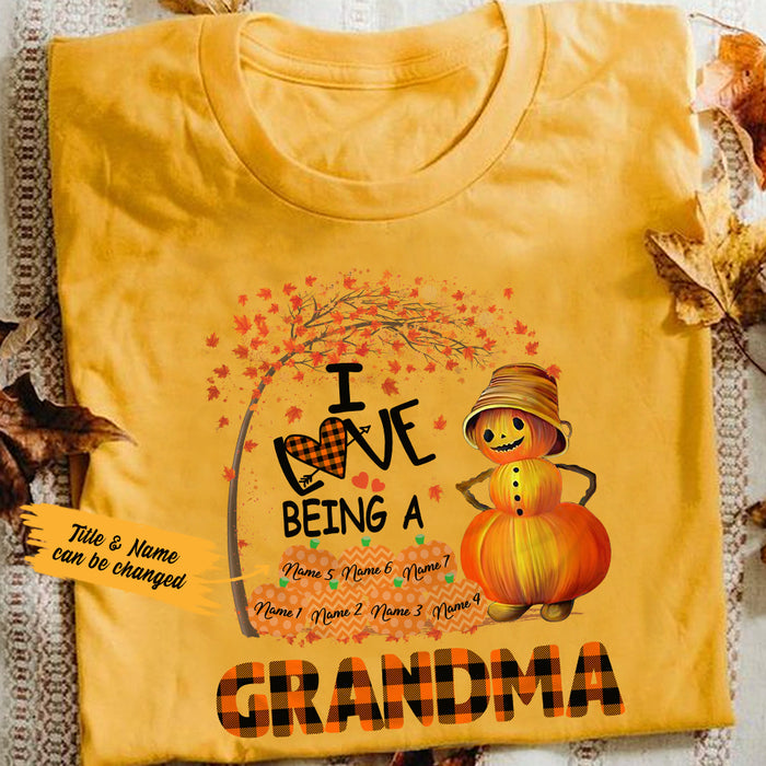 Personalized Grandma Fall T Shirt AG131 22O36 1