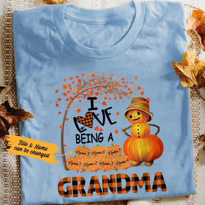 Personalized Grandma Fall T Shirt AG131 22O36 1