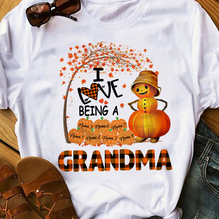 Personalized Grandma Fall T Shirt AG131 22O36 1