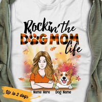 Personalized Fall Dog Mom  T Shirt AG101 26O36 thumb 1