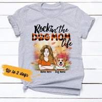 Personalized Fall Dog Mom  T Shirt AG101 26O36 thumb 1