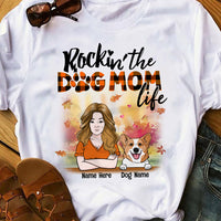 Personalized Fall Dog Mom  T Shirt AG101 26O36 thumb 1