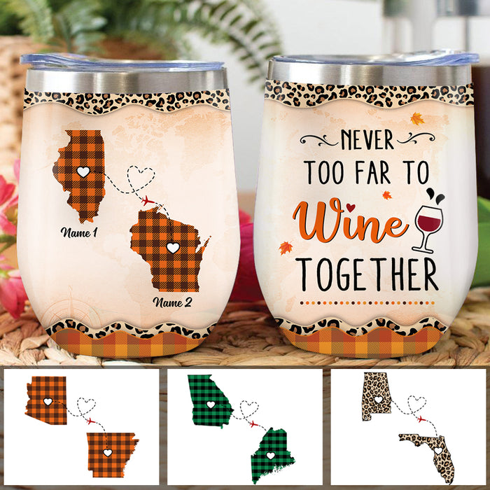 Personalized Fall Wine Together Wine Tumbler AG106 24O57 1