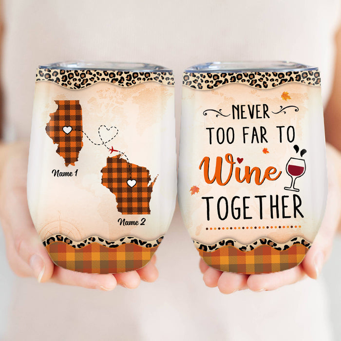 Personalized Fall Wine Together Wine Tumbler AG106 24O57 1