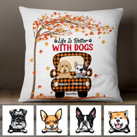 Personalized Dog Mom Fall Pillow AG1012 24O47 (Insert Included) thumb 1