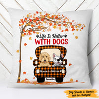 Personalized Dog Mom Fall Pillow AG1012 24O47 (Insert Included) thumb 1