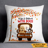 Personalized Dog Mom Fall Pillow AG1012 24O47 (Insert Included) thumb 1