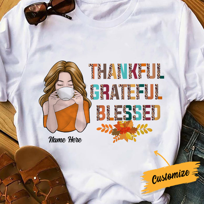 Personalized Thankful Fall T Shirt AG114 30O34 1
