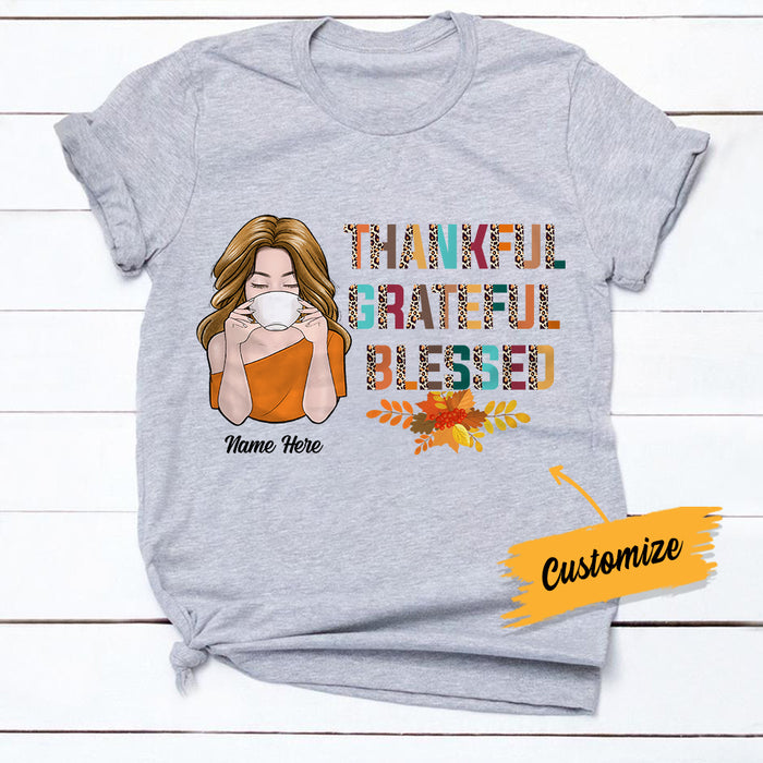 Personalized Thankful Fall T Shirt AG114 30O34 1