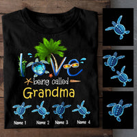 Personalized Grandma Turtle T Shirt JN232 30O47 thumb 1