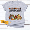 Personalized Grandma Dinosaur Fall T Shirt AG105 95O36 1