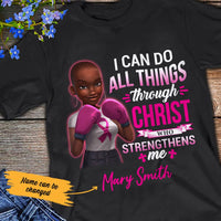 Personalized Breast Cancer Melanin BWA T Shirt JN212 65O53 thumb 1