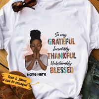 Personalized BWA Grateful Thankful Blessed T Shirt AG113 24O36 thumb 1