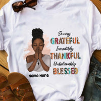 Personalized BWA Grateful Thankful Blessed T Shirt AG113 24O36 thumb 1
