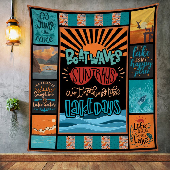 Lake Day Sun Rays Fleece Blanket JN241 30O36 1
