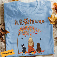 Personalized Fall Halloween Dog Mom Fur Mama T Shirt AG121 24O58 thumb 1