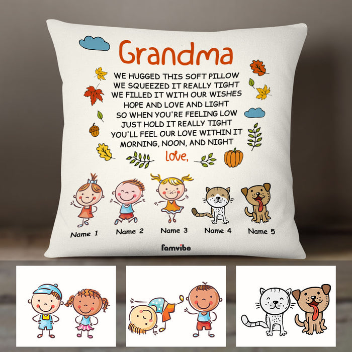 Personalized Fall Grandma Pillow AG107 26O58 (Insert Included) 1