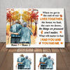 Personalized Fall Halloween Couple Husband Wife Poster AG104 81O34 1